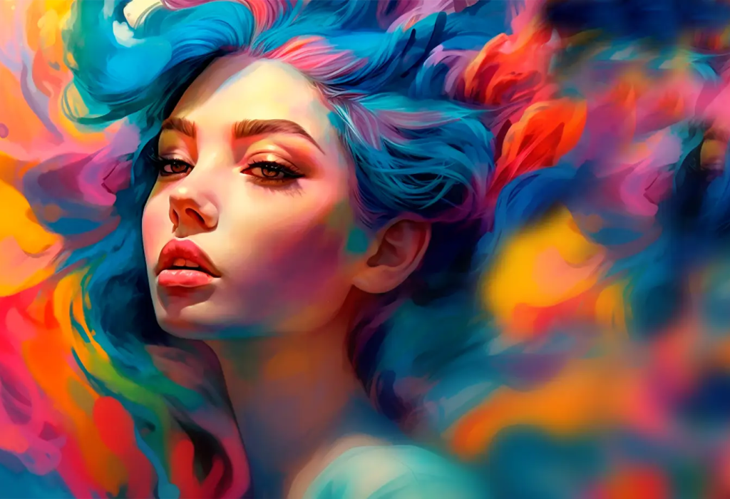 ilustracion-digital-mujer-pelo-colores
